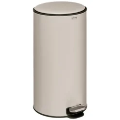 5five Prullenbak/pedaalemmer - beige - metaal - 30 liter Online