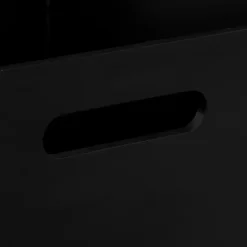 5five Prullenbak/vuilnisbak - 23 liter - MDF hout - zwart - 27 x 32 cm Sale