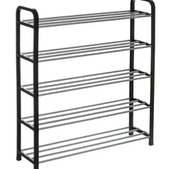 5five Schoenenrek - zilver/zwart - 15-paar - metaal-kunststof - 71x78cm