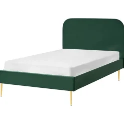 Leen Bakker FLAYAT - Eenpersoonsbed - Donkergroen - 120 x 200 cm - Fluweel Best