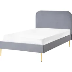 Leen Bakker FLAYAT - Eenpersoonsbed - Grijs - 120 x 200 cm - Fluweel