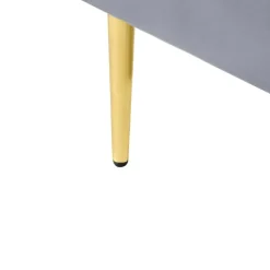 Leen Bakker FLAYAT - Eenpersoonsbed - Grijs - 120 x 200 cm - Fluweel