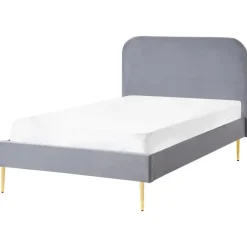 Leen Bakker FLAYAT - Eenpersoonsbed - Grijs - 120 x 200 cm - Fluweel