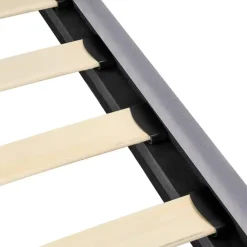 Leen Bakker FLAYAT - Eenpersoonsbed - Grijs - 120 x 200 cm - Fluweel