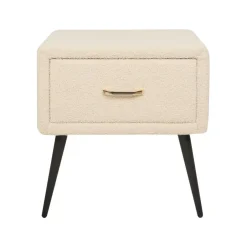 Beliani FLAYAT - Nachtkastje - Beige - Bouclé Best