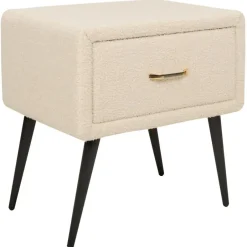 Beliani FLAYAT - Nachtkastje - Beige - Bouclé Best