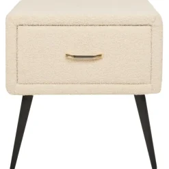 Beliani FLAYAT - Nachtkastje - Beige - Bouclé Best