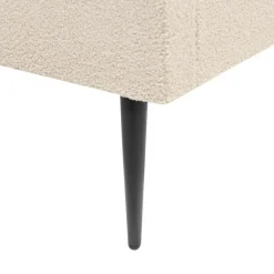 Beliani FLAYAT - Tweepersoonsbed - Beige - 140 x 200 cm - Bouclé New