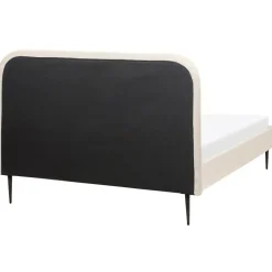 Beliani FLAYAT - Tweepersoonsbed - Beige - 140 x 200 cm - Bouclé New