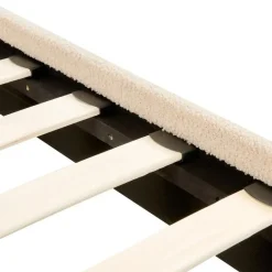 Beliani FLAYAT - Tweepersoonsbed - Beige - 140 x 200 cm - Bouclé New