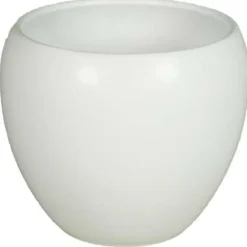 Floran Bloempot Rian - mat wit - keramiek - 27 x 24 cm Online