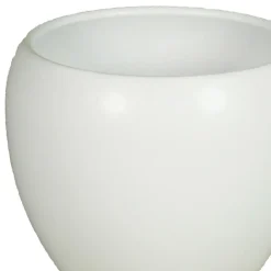 Floran Bloempot Rian - mat wit - keramiek - 27 x 24 cm Online