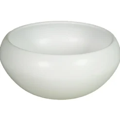 Floran Bloempot Rian - schaal - mat wit - keramiek - 30 x 13 cm Discount
