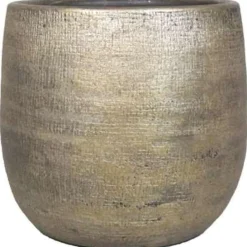 Floran Plantenpot Mira - goudkleurig - keramiek - 34 cm Online