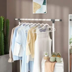 Merkloos Fluwelen kledinghangers, Set van 50, Antislip, Wit en Rosé Goud Online