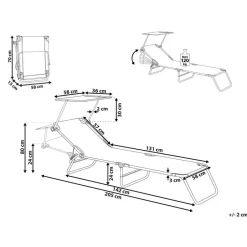 Beliani FOLIGNO - Strandstoel - Crème - Polyester New