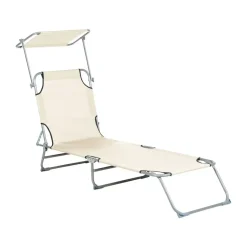 Beliani FOLIGNO - Strandstoel - Crème - Polyester New