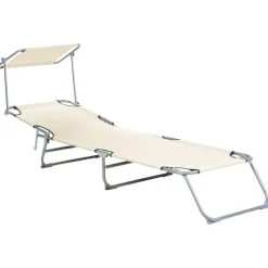 Beliani FOLIGNO - Strandstoel - Crème - Polyester New