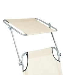 Beliani FOLIGNO - Strandstoel - Crème - Polyester New