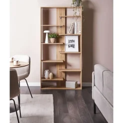 Leen Bakker FONTAS - Boekenkast - Lichtbruin - Spaanplaat New