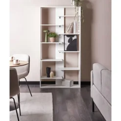 Leen Bakker FONTAS - Boekenkast - Wit - Spaanplaat Discount