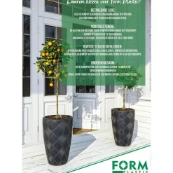 Form Plastic Plantenpot - kunststof - antraciet - 40 x 58 cm Clearance
