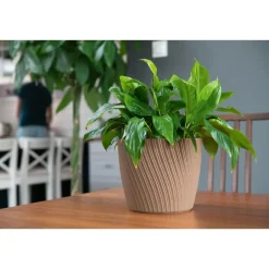 Form Plastic Plantenpot - kunststof - zwart - D17 x H14 cm Best