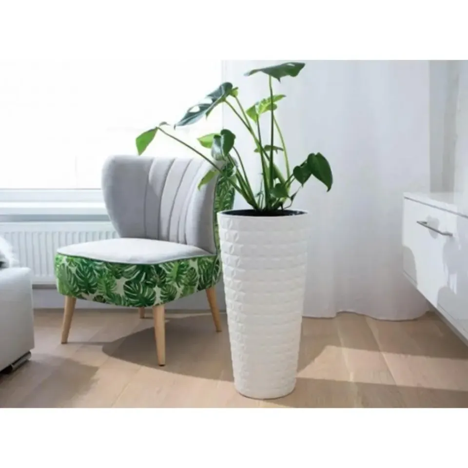 Form Plastic Plantenpot Diamond - kunststof - wit - 40 x 80 Discount