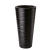 Form Plastic Plantenpot rond - kunststof - zwart - D35 x H69 cm Discount