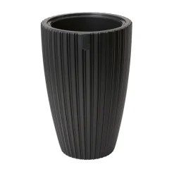 Form Plastic Plantenpot/bloempot - kunststof - zwart - 40 x 58 cm