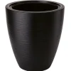 Form Plastic Plantenpot/bloempot - kunststof - zwart - 30 x 32 cm Hot