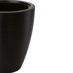 Form Plastic Plantenpot/bloempot - kunststof - zwart - 30 x 32 cm Hot