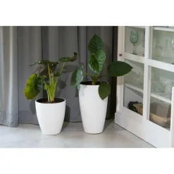 Form Plastic Plantenpot/bloempot - kunststof - zwart - 30 x 32 cm Hot