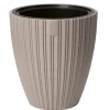 Form Plastic Plantenpot/bloempot - kunststof - taupe - 40 x 42 cm Clearance