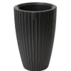 Form Plastic Plantenpot/bloempot - kunststof - zwart - 30 x 48 cm Best