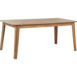 Beliani FORNELLI - Tuintafel - Lichte houtkleur - 90 x 180 cm - Acaciahout Online