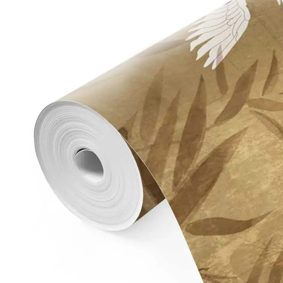 Reinders Fotobehang Kraanvogels - 260 x 384cm - Goudkleurig Discount