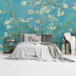 Reinders Fotobehang Van Gogh Amandelbloesem - 260 x 384cm - Blauw Outlet