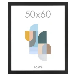 Merkloos Fotokader - Fotolijst - Wissellijst - 50x60 cm - MDF - Zwart Outlet