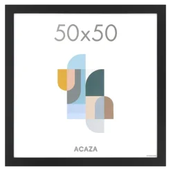 Merkloos Fotokader - Fotolijst - Wissellijst - 50x50 cm - MDF - Zwart Best