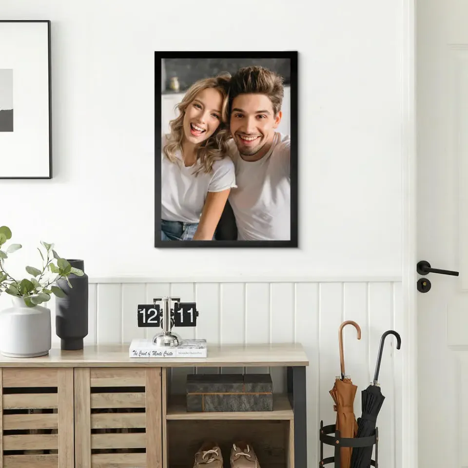 Merkloos Fotokader - 50x75cm - Foto Lijst in MDF Hout - Zwart Sale