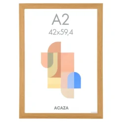 Merkloos Fotokader A2 Formaat - Fotolijst - 42 x 59,40 cm - MDF - Warme eik Outlet