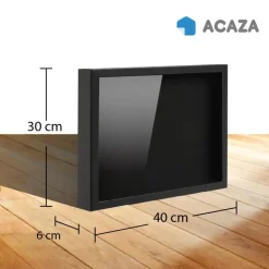 Merkloos Fotokader in 3D - Box Frame - Fotolijst - 3.5 cm diep - MDF - 30x40cm - Zwart Outlet