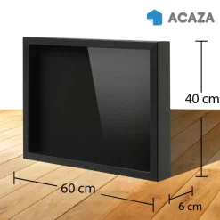 Merkloos Fotokader in 3D - Box Frame - Fotolijst - 6 cm diep - MDF - 40x60cm - Zwart Clearance
