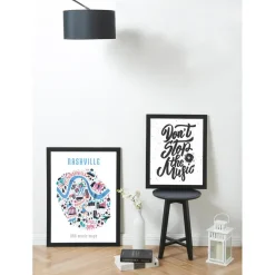 Merkloos Fotokader Madison voor Foto's van 40x50cm - MDF Houten Fotolijst - Zwart