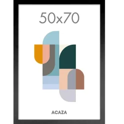 Merkloos Fotokader voor Foto's van 50x70cm - MDF Houten Fotolijst - Zwart New