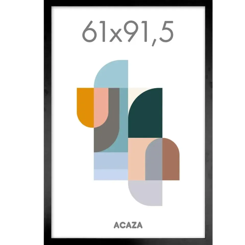 Merkloos Fotolijst Poster Formaat 61x91,5 cm - MDF Hout - Zwart Best