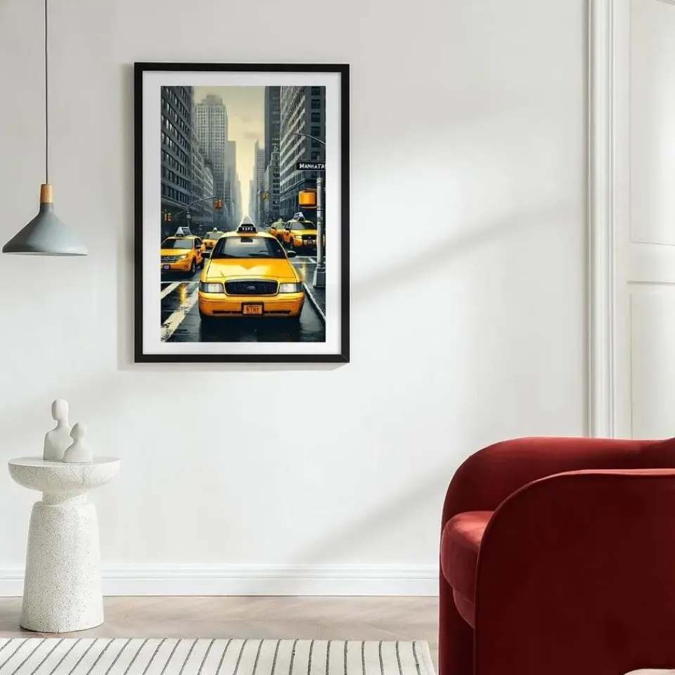 Merkloos Fotolijst Poster Formaat 61x91,5 cm - MDF Hout - Zwart Best