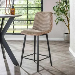 Fraaai - Freyja barstoel rib - zand Sale