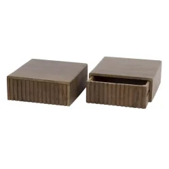 Fraaai - Marino zwevend nachtkastje - 1 lade - acaciahout Discount